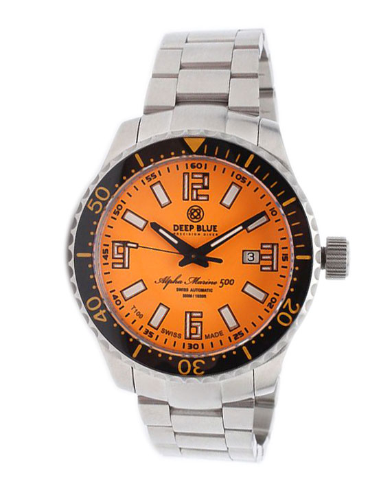 Часы Deep Blue Alpha Marine T 100 AMT100BLKORG